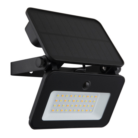 Solárne sv., kov/plast čierny/biely, číre sklo, prepínač, pamäť, bat. CR18650 2200mAh 3,7V, IP65, 3 2