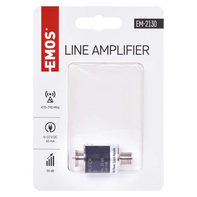 Zosiľovač signálu DVB-T/T2 30dB 1