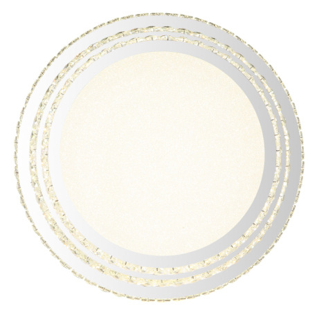 Stropné svietidlo, kov chróm, kryštály K5/akrylové číre, stmievateľné, niekoľko úrovní pomocou náste 17