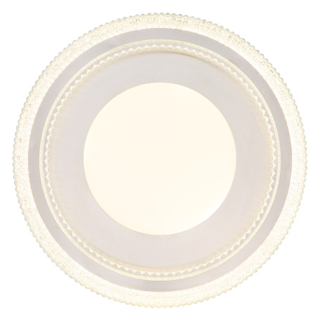 Stropné svietidlo, matný biely kov, číre akrylové krištále, akryl biely, kov nikel matný, niekoľko ú 12