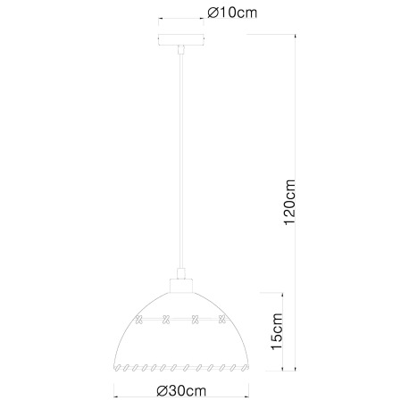 Závesné svietidlo, kov čierny matný, textil béžový, Ø 300, V: 1200, bez žiarovky 1xE27, max. 60W 230 5