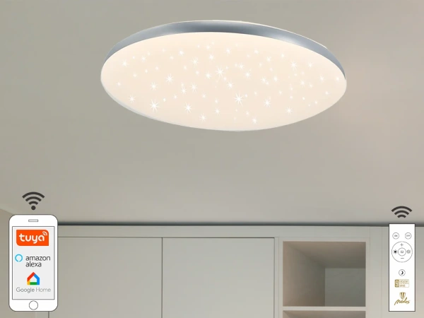 LED stropné svietidlo STAR + diaľkový ovládač + Wifi 48W - LC912T 16