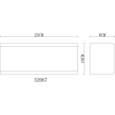 Vonkajšie svietidlo, matný biely plast, IP44, ŠxV: 250x100mm, H: 80mm, bez žiarovky 1x E27 LED, max. 7