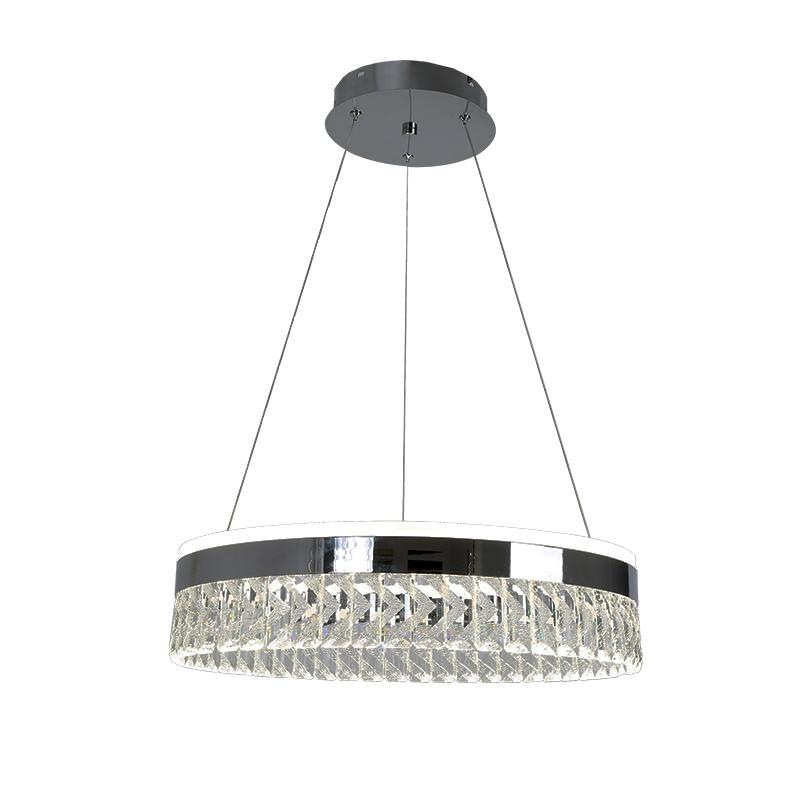 LED luxusné závesné krištáľové svietidlo s diaľkovým ovládačom 90W - TA2300/CH 11