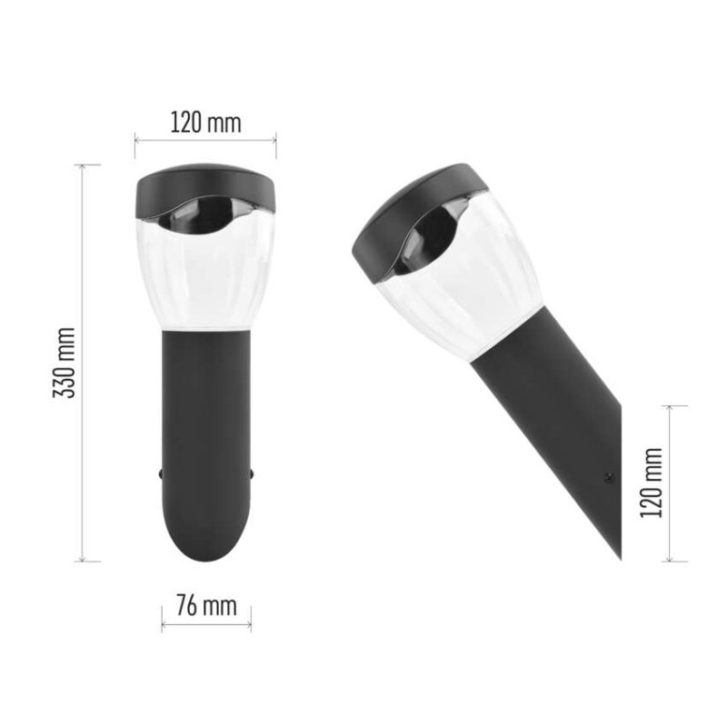 Záhradné nástenné svietidlo ARTEO, 12 x 12 x 33 cm, 1 x E27, 15 W 5