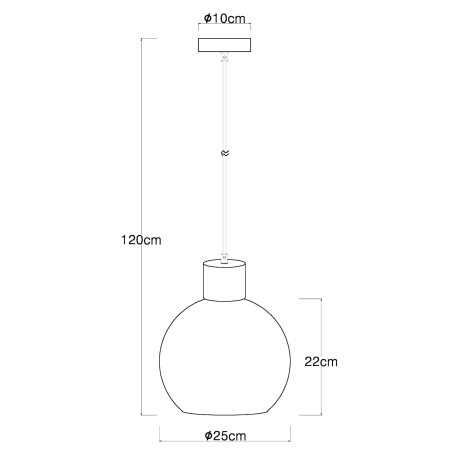 Závesné svietidlo kov čierny matný, MDF, imitácia tmavého dreva, dymové sklo, textilný kábel čierny, 19