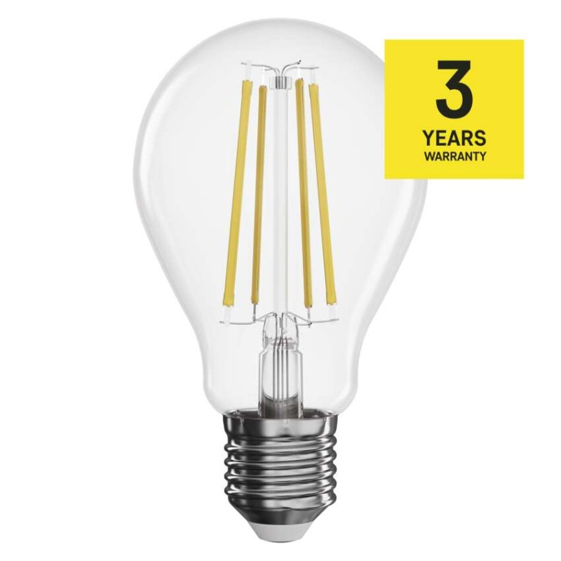 LED žiarovka Filament A60/ E27 / 7,5 W (75 W) / 1 055 lm / neutrálna biela / stmievateľné 2