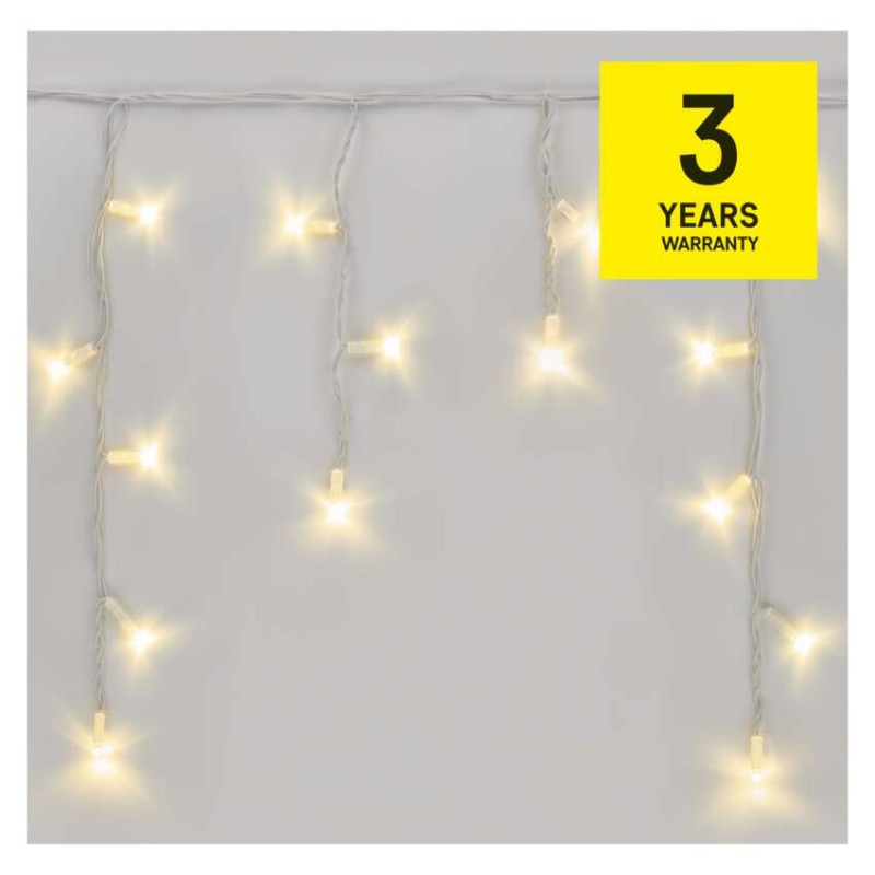 Profi LED spojovacia reťaz biela – cencúle, 3 m, vonkajšia, teplá biela 14