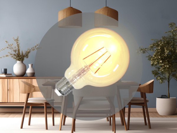 LED dekoratívna žiarovka / filament 4W VINTAGE- G95 / E27 / 2000K - ZAF101 6