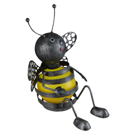 Solárne svietidlo, čierny, plast žltý, IP44, akumulátor AAA 600mAh 1,2 V, DxŠxV:215x175x250, vrátane 6