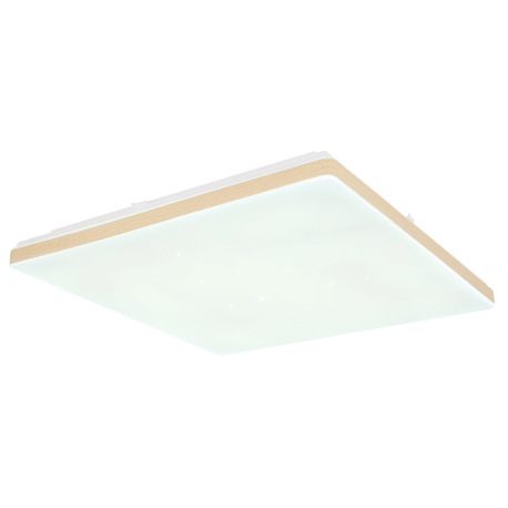 Stropné svietidlo, kov biely, plast v imitácii dreva, akryl, kompatibilné s Google Assistant a Alexa 7