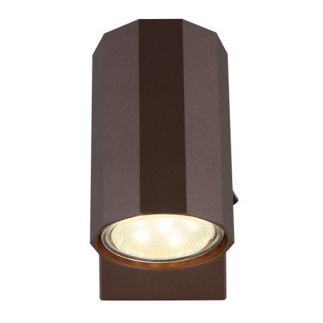 Nástenné svietidlo, kov bronzový matný, hliník bronzový matný, ŠxV: 70x140mm, H: 145mm, bez žiarovky 10