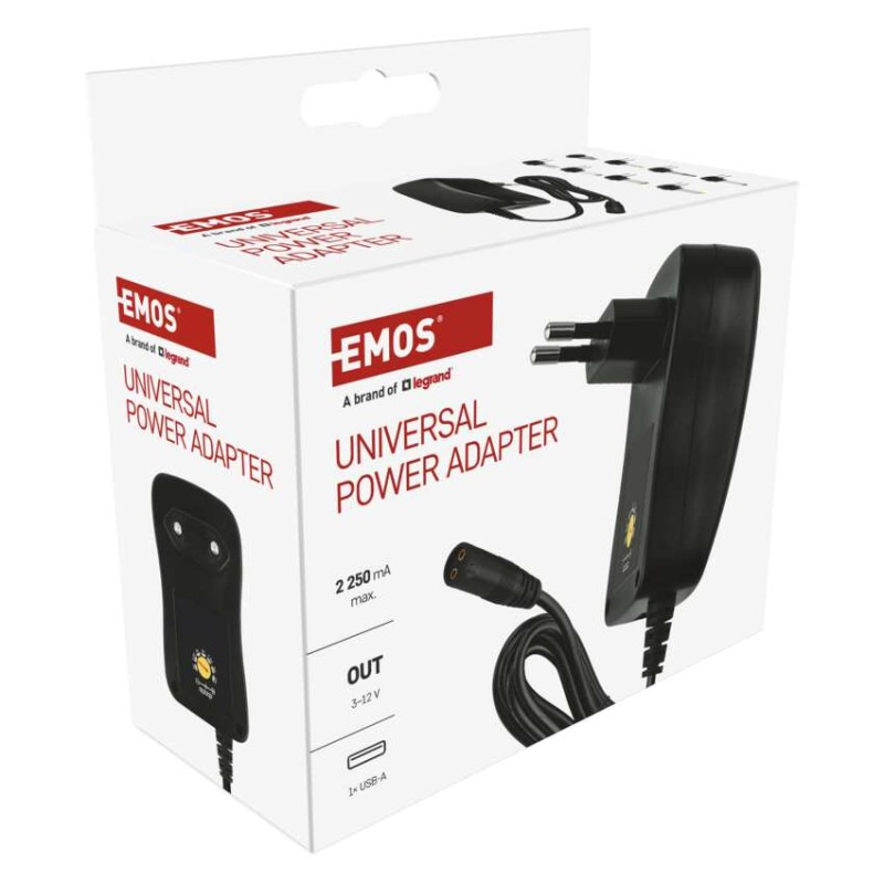 Univerzálny pulzný USB napájací zdroj 2250 mA s hrebienkom 9