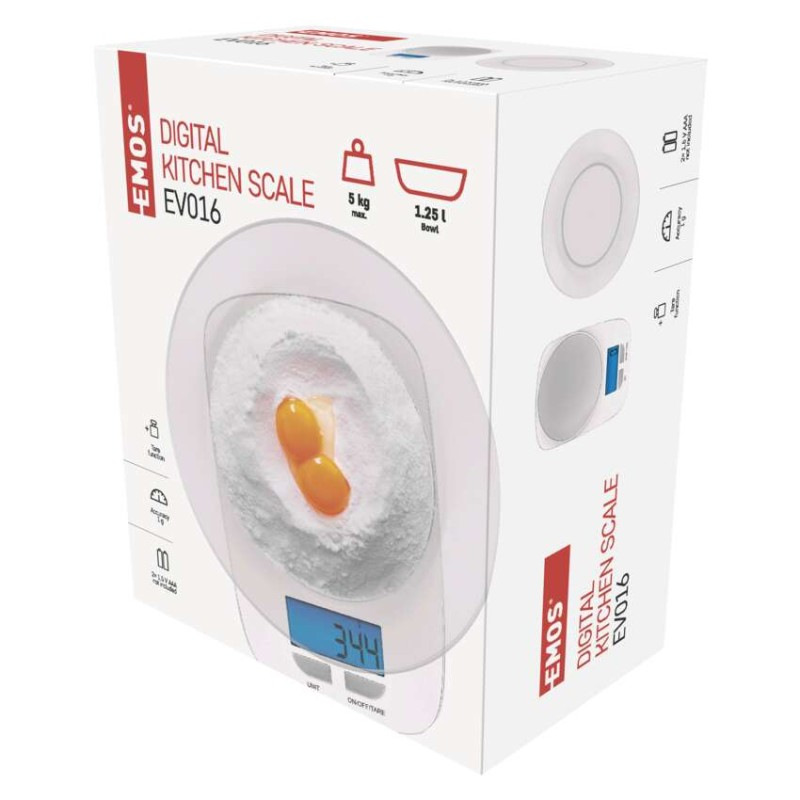 Digitálna kuchynská váha EV016, biela 1