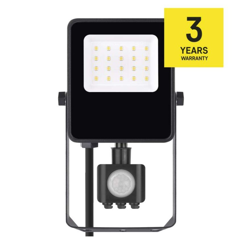 LED reflektor VISIO s pohybovým čidlom, 10W, neutrálna biela, čierný 6