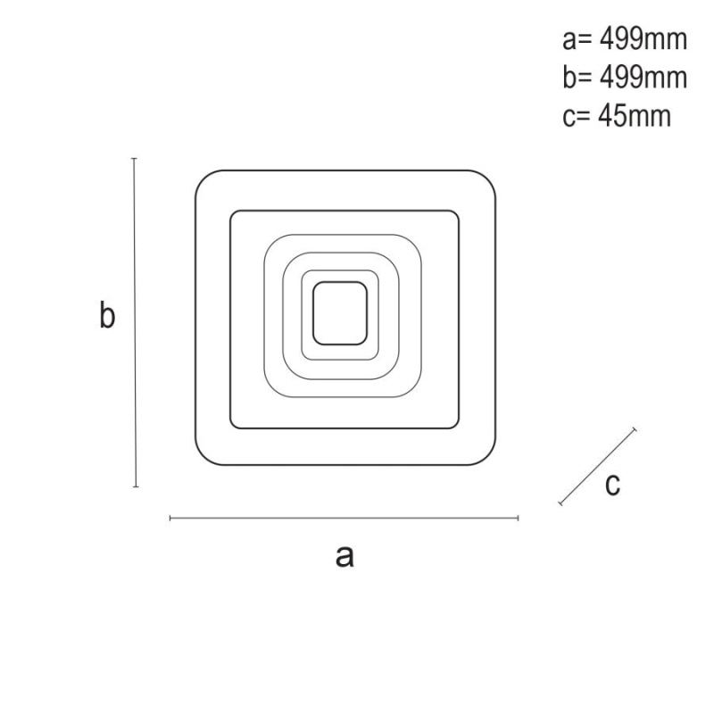 LED stropné svietidlo + diaľkový ovládač 105W - J1322/W 5