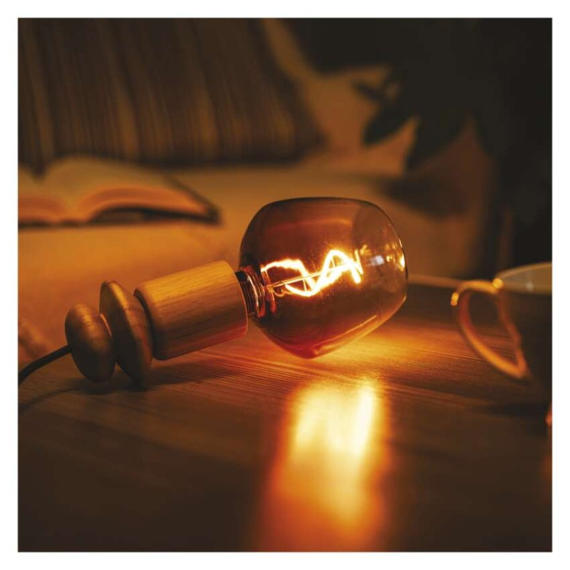 LED žiarovka DECO S123 / E27 / 4 W (16 W) / 150 lm / flame 9