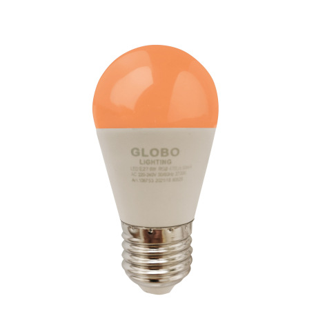 LED žiarovka, biela, ILLU, RGB + biela, stmievateľná, diaľkové ovládanie, zmena farby svetla, fixáci 8