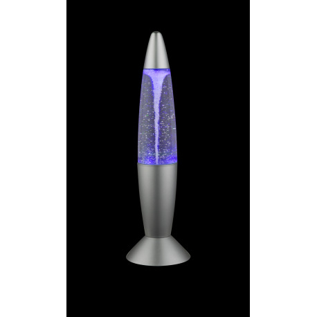 Dekoratívne svietidlo, plast sivý a priehľadný, prevádzka s batériou alebo adaptérom, vypínač, zmena 7