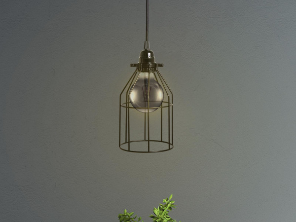 Závesné čierne kovové svietidlo 1 x E27 - ME0011 4