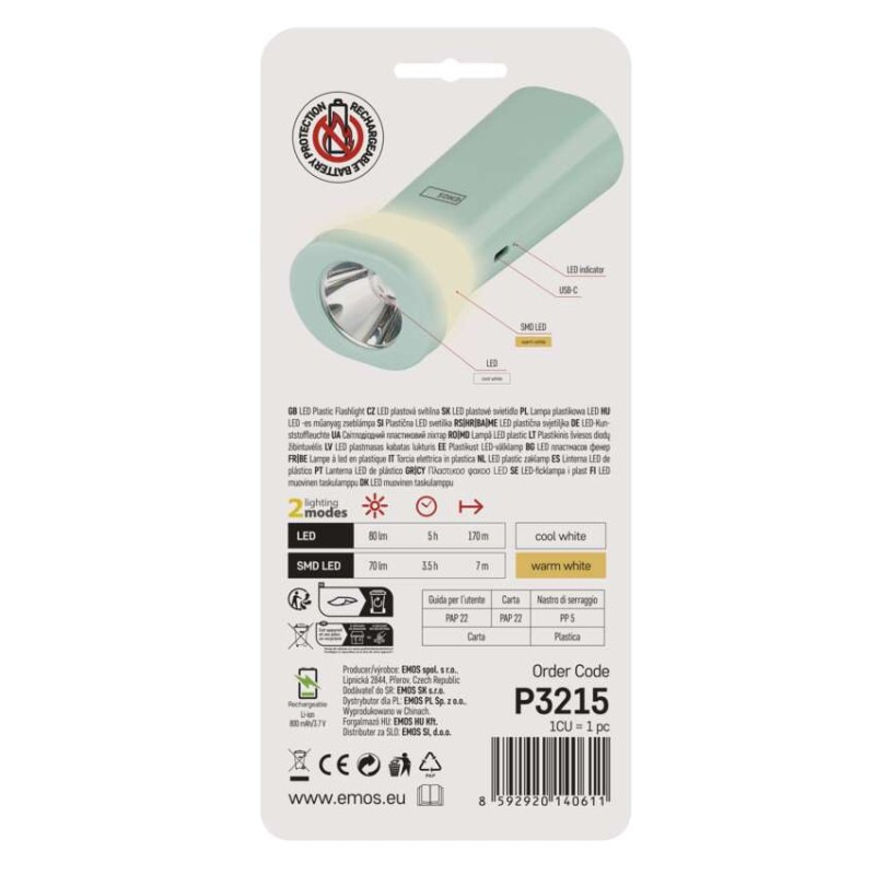 Dobíjacia LED baterka, 80 lm, 800 mAh 7