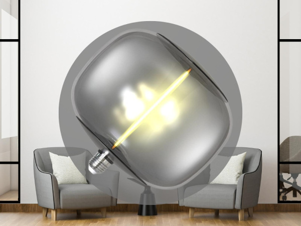 LED dekoratívna žiarovka / filament 4W SMOKE - T220 / E27 / 1800K - ZSF103 5