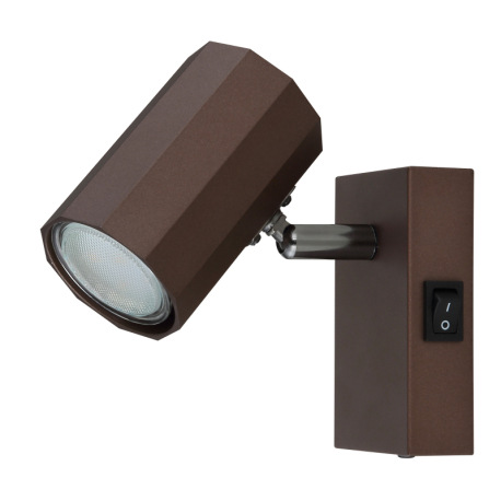 Nástenné svietidlo, kov bronzový matný, hliník bronzový matný, ŠxV: 70x140mm, H: 145mm, bez žiarovky 2