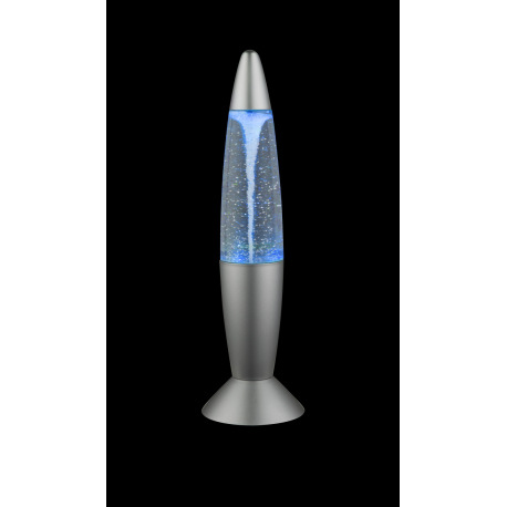 Dekoratívne svietidlo, plast sivý a priehľadný, prevádzka s batériou alebo adaptérom, vypínač, zmena 9