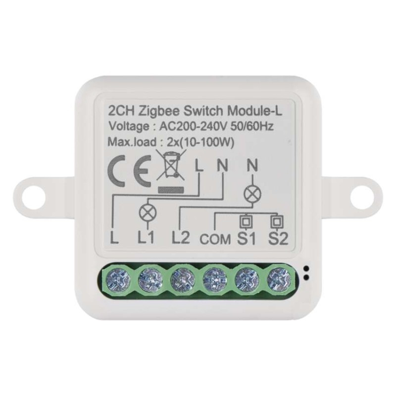 GoSmart prepínací modul IP-2104SZ, ZigBee, 2-kanálový (nevyžaduje N-vodič) 6