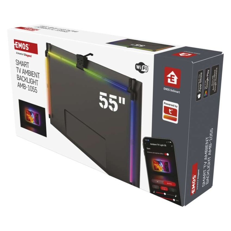 GoSmart Ambientné LED RGB osvetlenie za TV 55“ (139 cm) 12