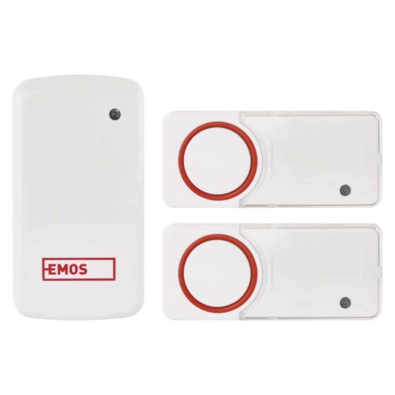 Domový bezdrôtový zvonček bez baterie P5750.2T do zásuvky, s 2 tlačidlami 7