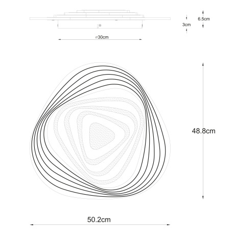 Stropné svietidlo, kov biely, akryl, kompatibilné s Google Assistant a Alexa, pamäťová funkcia, nočn 11