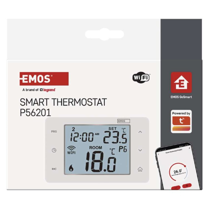 Izbový programovateľný drôtový WiFi GoSmart termostat P56201 10