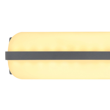 Vonkajšie svietidlo, hliník antracit, plast opál, svieti smerom dole aj hore, IP54, ŠxV:260x60, H:10 4