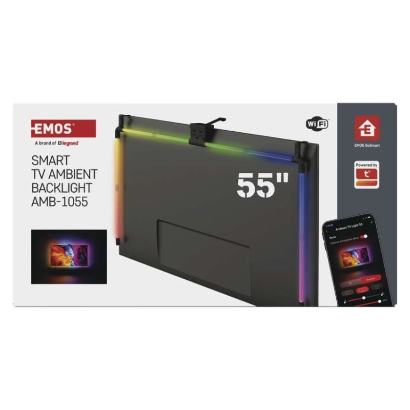 GoSmart Ambientné LED RGB osvetlenie za TV 55“ (139 cm) 10