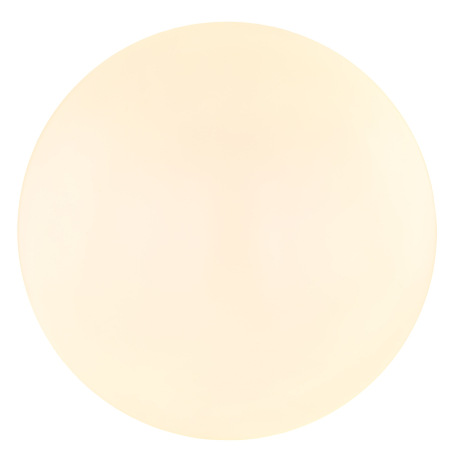 Stropné svietidlo, kov biely, plast opál, ø:380mm, V:110mm, vrátane LED 18W 230V, 1850lm zdroj, 1300 6