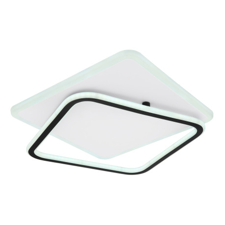 Stropné svietidlo, kov biely, kov čierny, akryl biely, vrchná časť otočná, pamäťová funkcia, nočné s 7