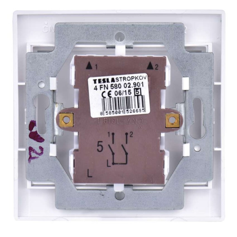 Vypínač PRAKTIK 4FN58002.901 C.5 biely 1