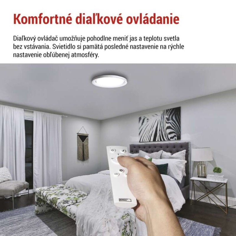 LED prisadené svietidlo REMI, kruhové 45W, stmiev.so zmenou CCT 4