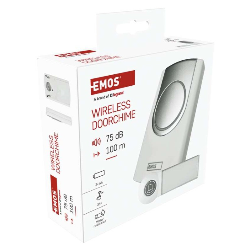 Domový bezdrôtový zvonček P5723 na 3x AA 12