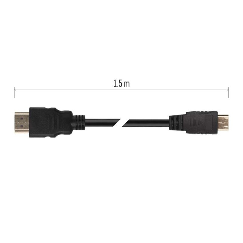 HDMI 2.0 high speed kábel A vidlica – C vidlica 1,5m 4