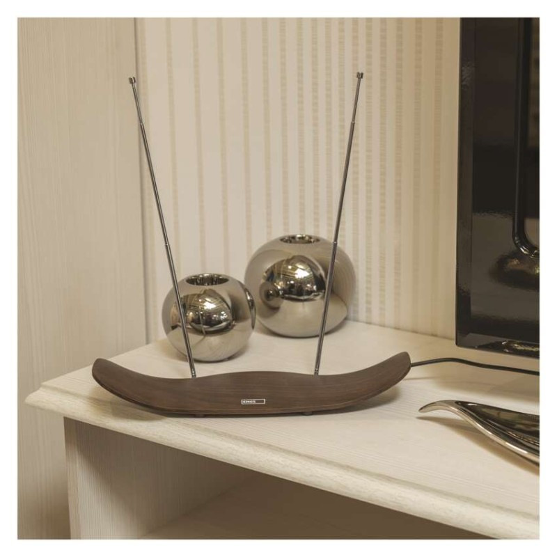 Anténa izbová CITY WOOD-C500, DVB-T2, DAB, FM, filter LTE/4G/5G 2