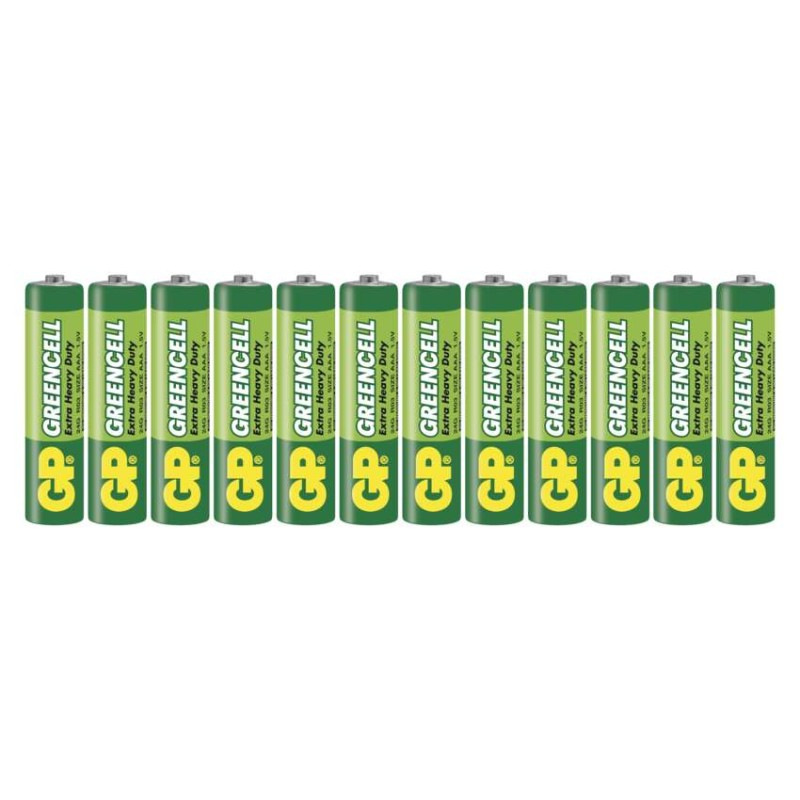 Zinko-chloridová batéria GP Greencell R03 (AAA), 12 ks