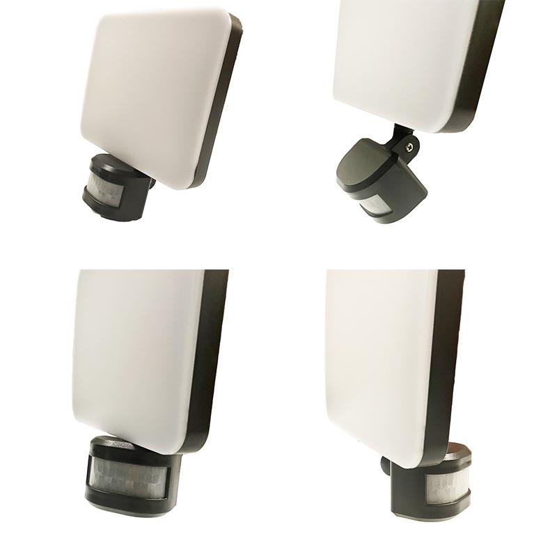 LED čierne vonkajšie solárne svietidlo so senzorom 12W / 3000K - 4100K - 6500K - LS022 9