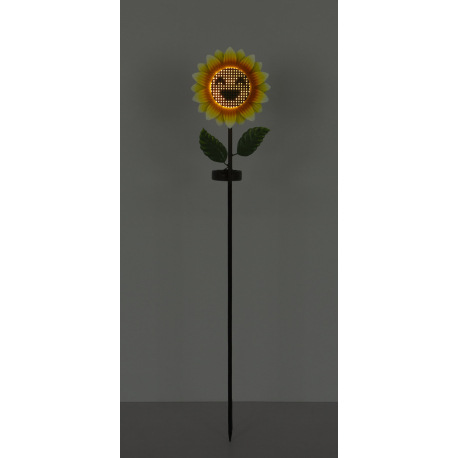 Solárne svietidlo, kov čierny/zelený/žltý matný, plast čierny matný, vypínač, batéria súčasťou balen 8