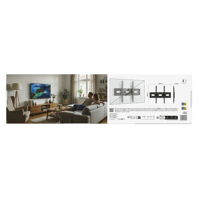 Pevný nástenný TV držiak 42–100" (107–254 cm) 4