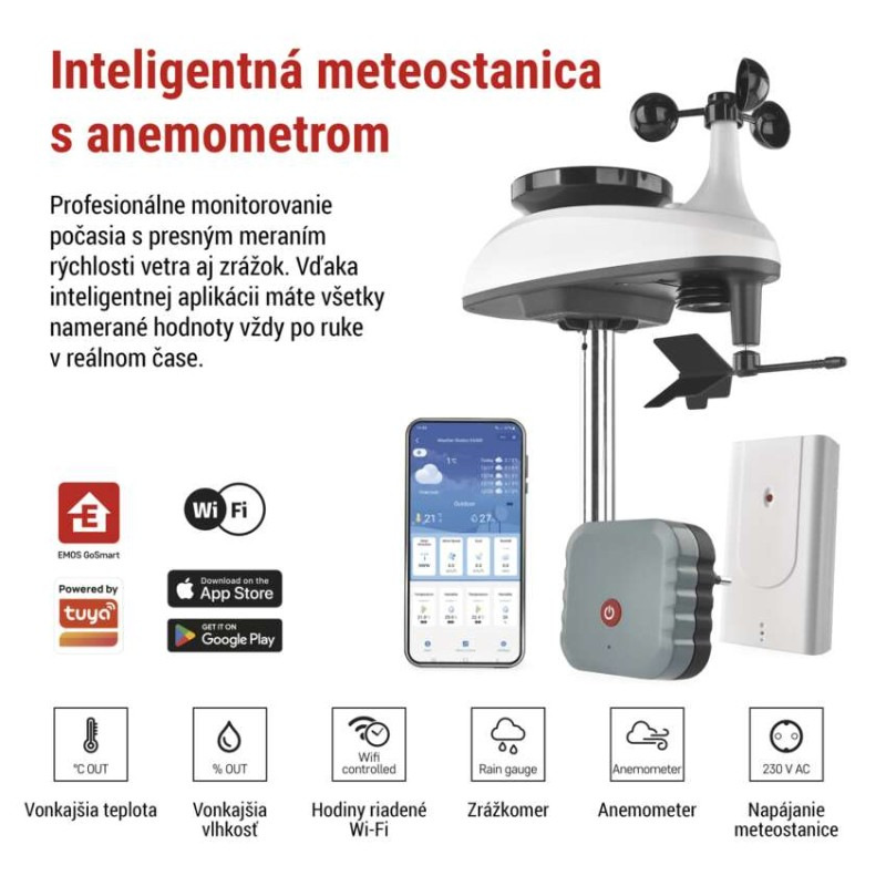 GoSmart bezdrôtová meteostanica E6000 2