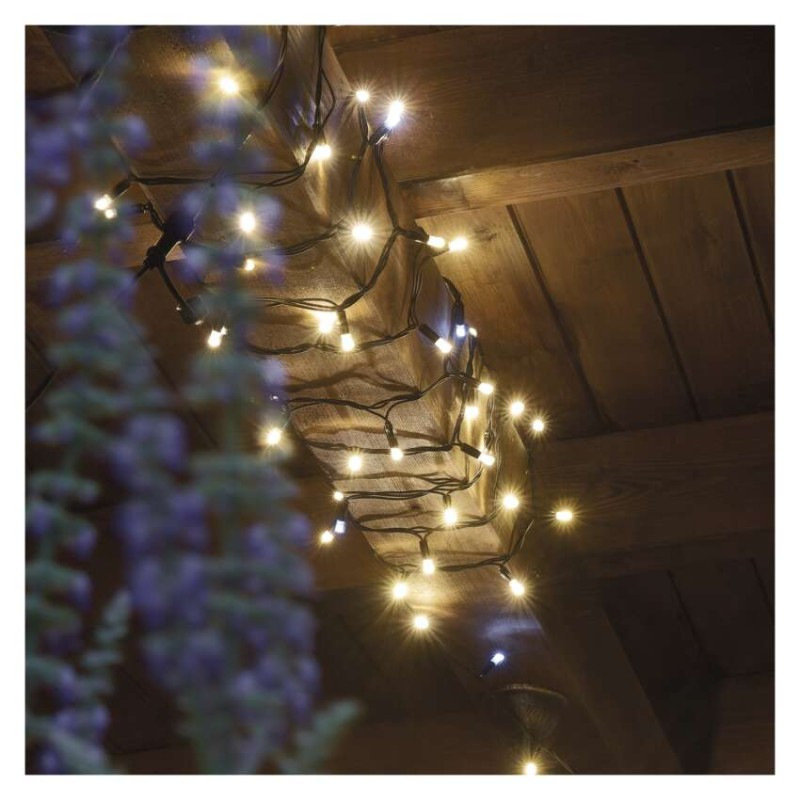 Profi LED spojovacia reťaz preblikávajúca, 10 m, vonkajšia, teplá/studená biela 4