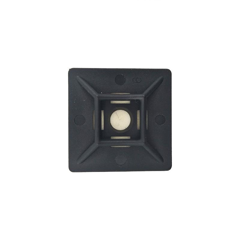 Samolepiaci držiak na viazaciu pásku max 4,8mm čierna 100ks - TMA2828/BK