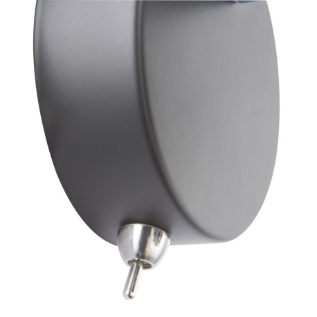 Nástenné svietidlo, kov čierny, kov chróm, zamat čierny, tienidlo s dekorom, z vnútra zlaté, vypínač 10